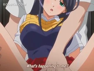 Bị kích thích hentai bạn gái nhận cô ấy squirting lồn trêu chọc