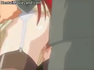 Sensuell rødhårete anime honning blir liten mus part4